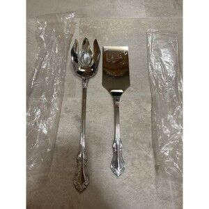 new Reed & Barton SHUBERT Stainless 18/10 Glossy salad fork and lasagna server